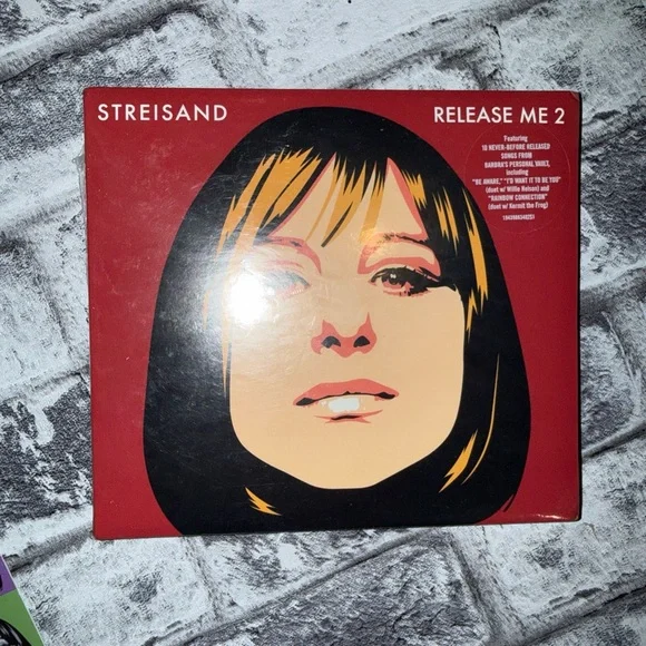 Barbara Streisand Release Me 2 Merchandise Bundle Tee,CD bookmark & mask - Picture 4 of 7